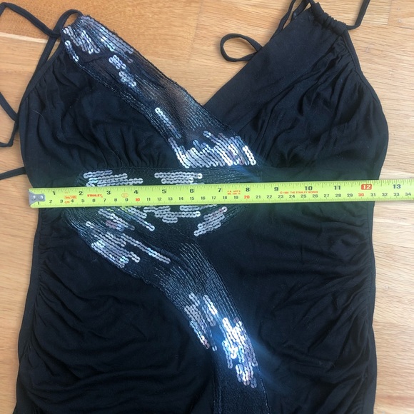 Black lace and sequin top - Picture 5 of 6